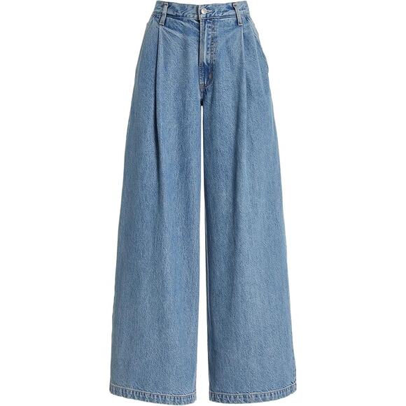 $268 New Agolde Ellis Trouser Jeans in Baffle - 24 - Picture 2 of 11